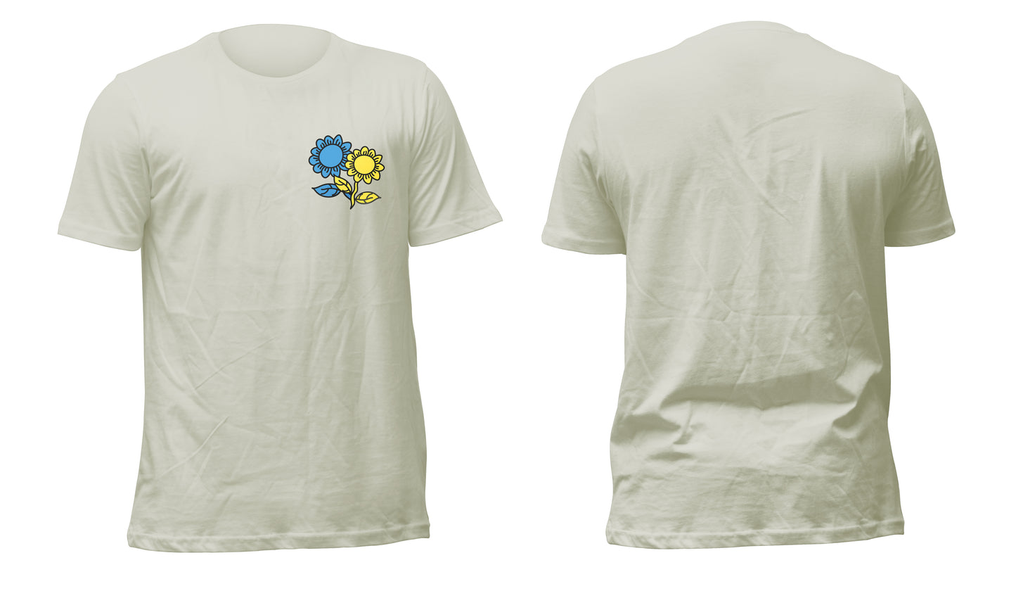 Ukrainian Sunflowers Front-Only T-Shirt (Ukraine Fundraiser)