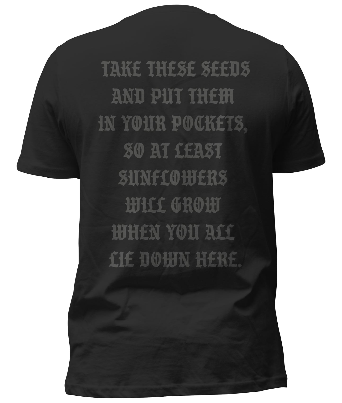 Ukrainian Sunflowers & Seeds T-Shirt (Ukraine Fundraiser)